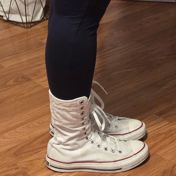Converse Chuck Taylor Hi-Rise - Women's Size 4.5 - White - Picture 1 of 10